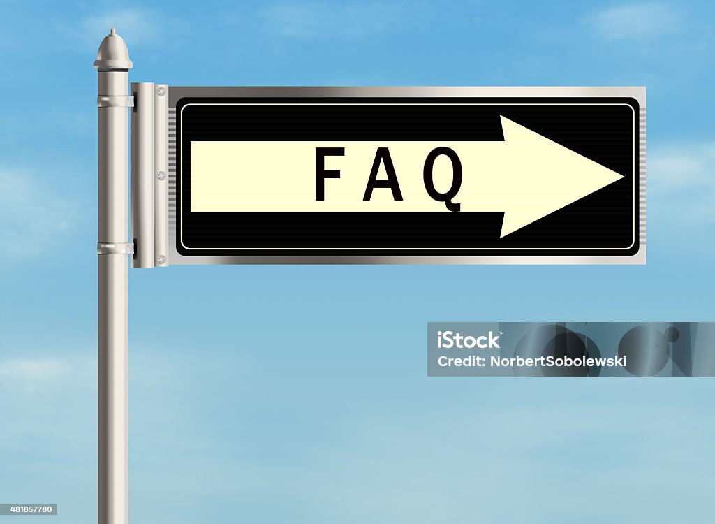 Questions Asked Sign Frequently Asked Questions Stock Illustration - Download Image Now ...