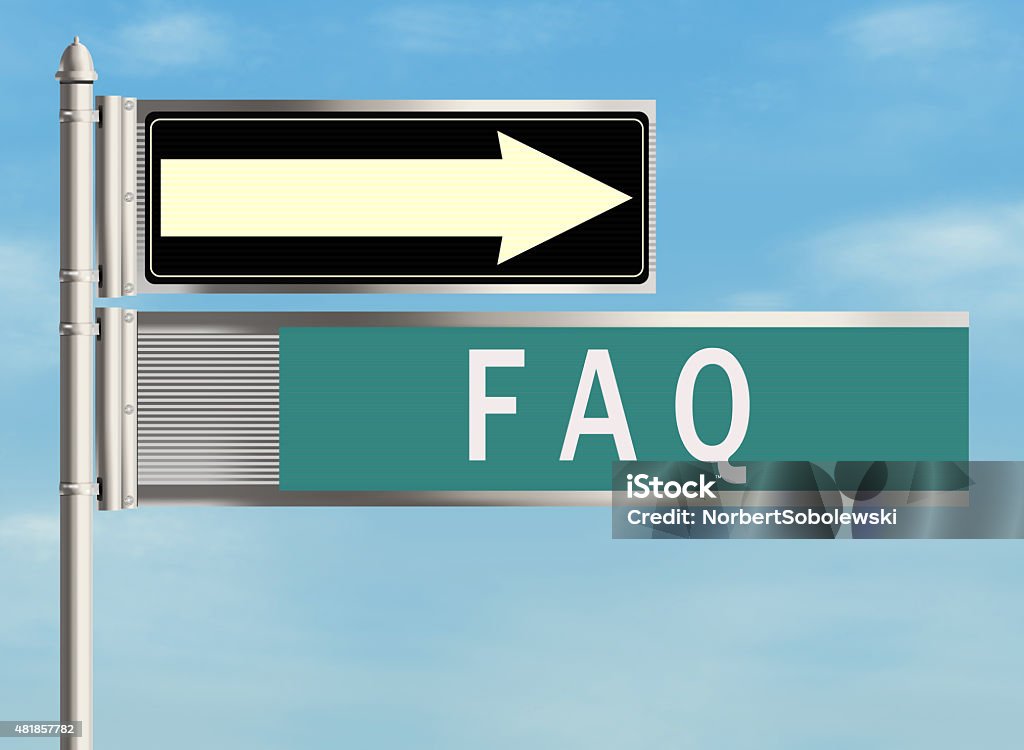 Questions Asked Sign Frequently Asked Questions Stock Illustration - Download Image Now ...