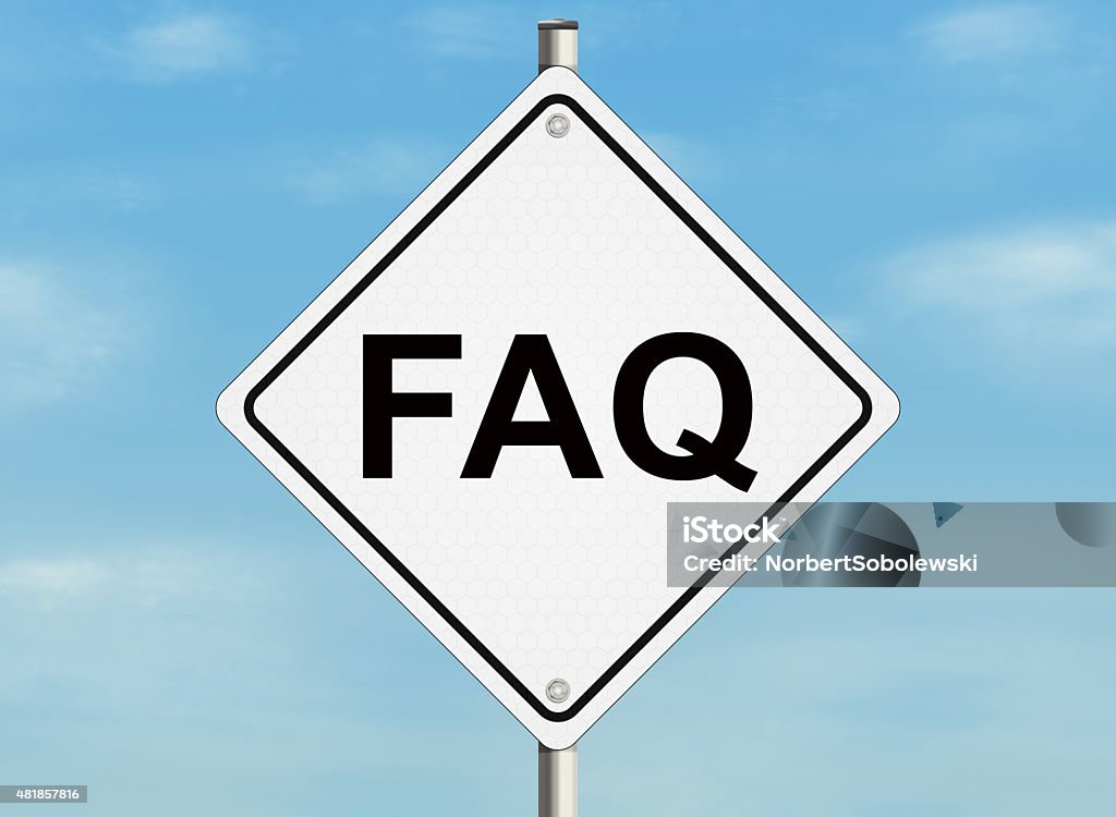 Questions Asked Sign Frequently Asked Questions Stock Illustration - Download Image Now ...