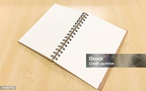 Blank Pages Of Diary On Wooden Table, Mock Up Stock Photo, Picture and  Royalty Free Image. Image 47836095.