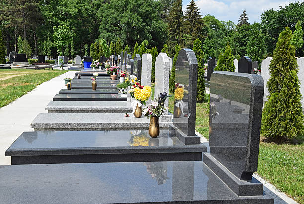 istock Tombstones in the public cemetery 481858280
