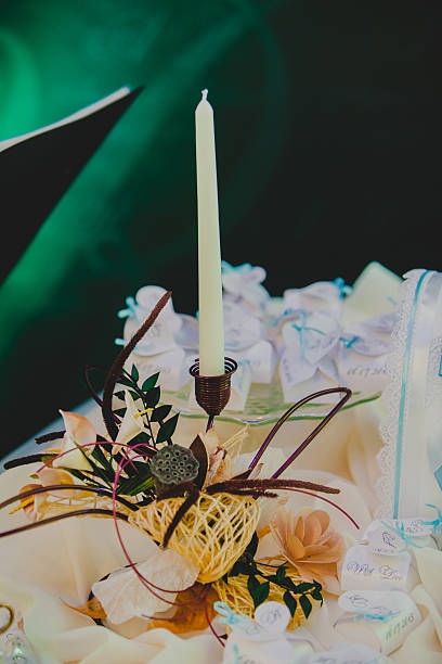 istock White candles in the wedding 481858950
