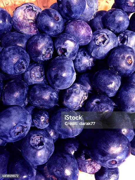 Closeup Of Ripe Blueberries Stock Photo - Download Image Now - 2015, Antioxidant, Blue