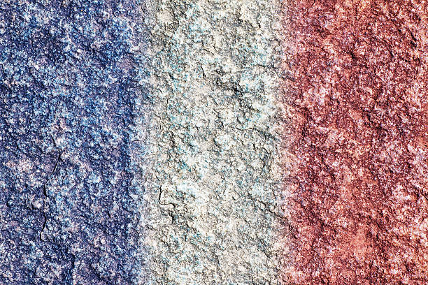 istock Granite rock texture French flag colors full frame background 481860580
