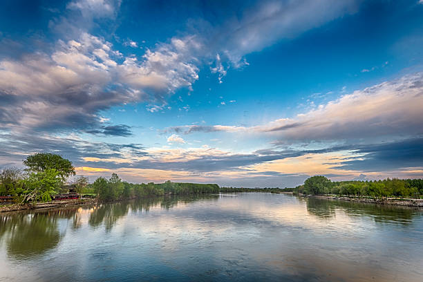 istock River and Bridge Fisheye 481862796
