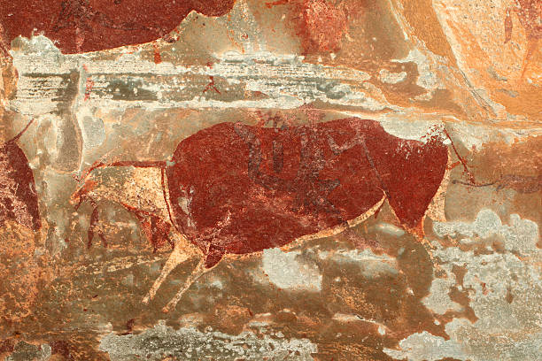 istock Bushmen rock painting 481862898