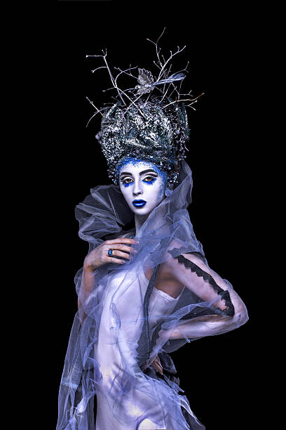 istock Winter woman with creative makeup 481864618