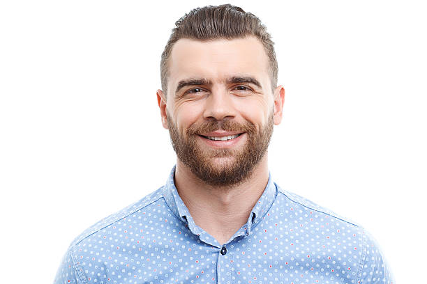istock Close-up of smiling man on isolated background 481865398