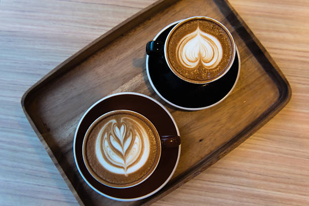 istock Latte Art on Wood Background 481866764