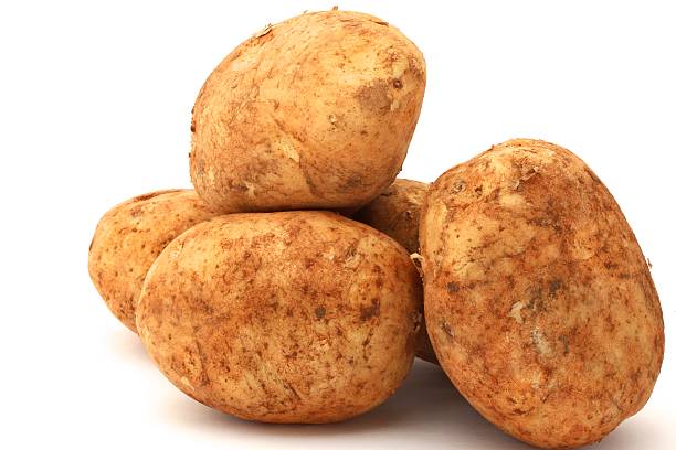 Brushed Potato stock photo