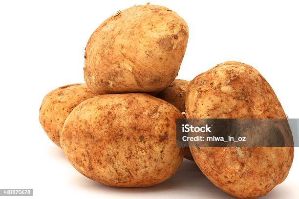 Brushed Potato Stock Photo - Download Image Now - 2015, Brown, Close-up