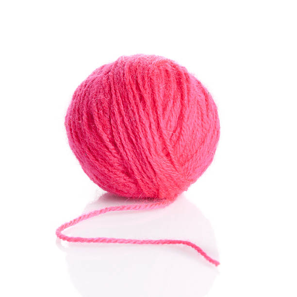 istock Ball of knitting yarn on a white background 481871537