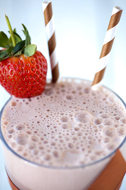 Chocolate milkshake stock photo