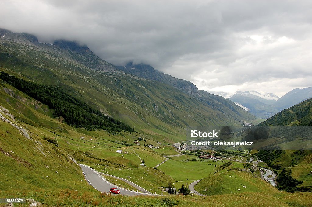Wonderful natural landscape of Alps, central Europe Wonderful summer time landscape of the AlpsWonderful summer time landscape of the Alps Architecture Stock Photo