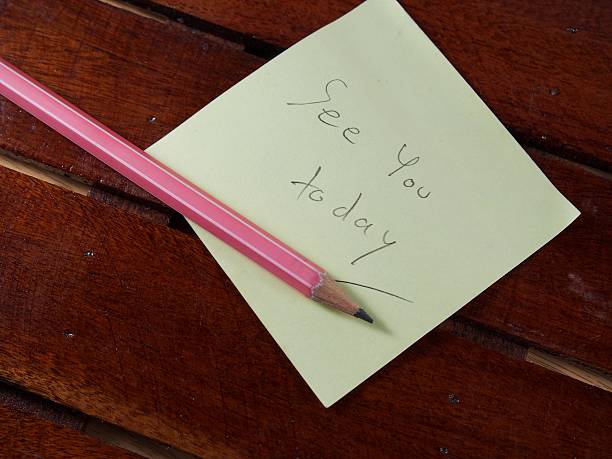 istock Appointment, see you today, writing on yellow sticker paper 481885336