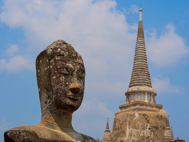 istock Buddha Statue against Stuppa Background in Ayuthaya, Thailand. 481885579