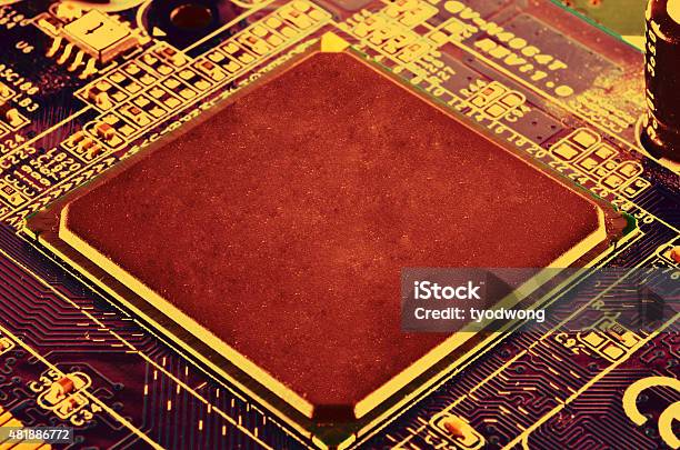 Electronic Circuit Stock Photo - Download Image Now - 2015, Bird, CPU