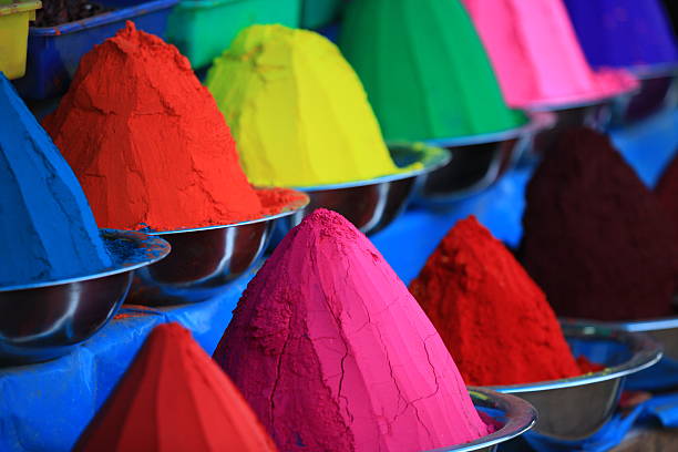 istock Coloured powder, devaraja market, Mysore 481888165