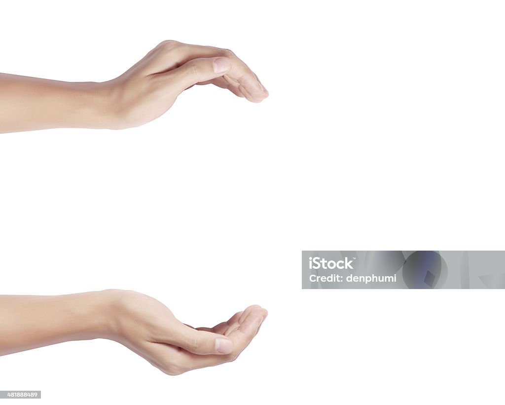 Offene Handfläche hand Geste - Lizenzfrei Bekommen Stock-Foto