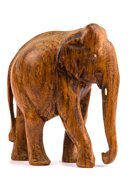 istock Wooden elephant figurine 481890574