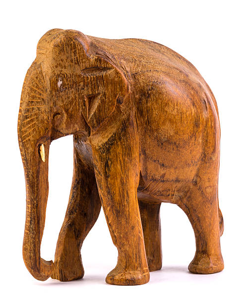 istock Wooden elephant figurine 481890580