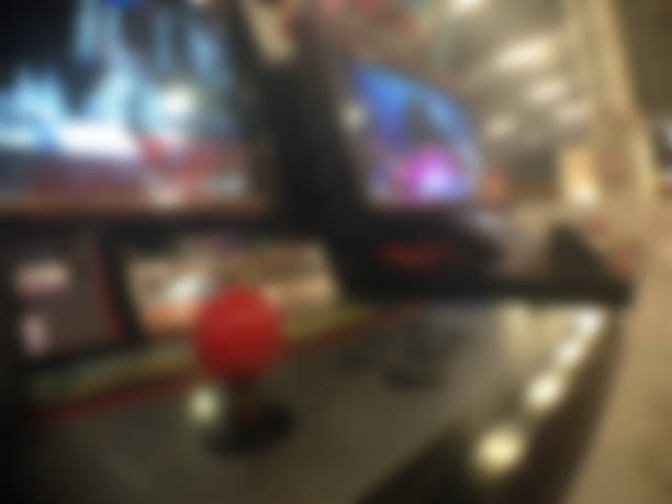 blur picture of game arcade