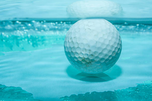 istock Golf ball in the water for background. 481891778