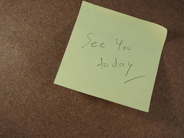 istock Reminder, see you today, writing on yellow sticker paper 481894696