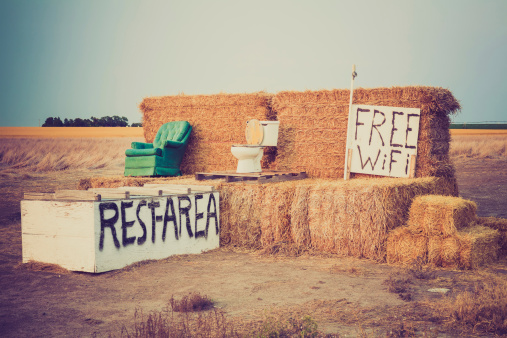 Humorous roadside Rest Area near Alliance, Nebraska
