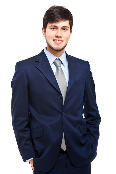 istock Young businessman isolated on white 481895509