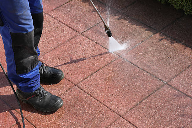 istock Terrace cleaning with high-pressure 481895861