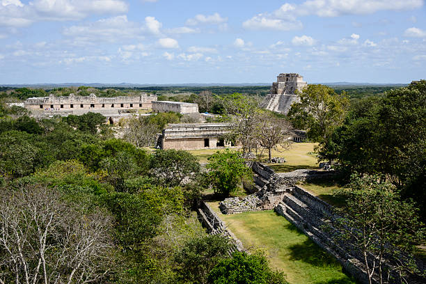 Mayan ruins of Uxmal, Yucatan, Mexico -XXXL Mayan ruins of Uxmal, Yucatan, Mexico uxmal stock pictures, royalty-free photos & images