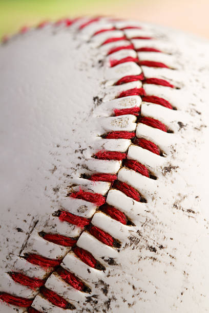 istock Close-up of baseball stitching 481901197