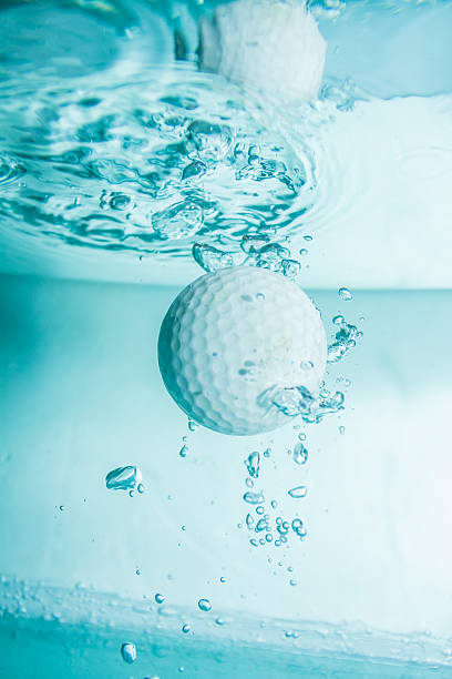 istock Golf ball in the water for background. 481903194