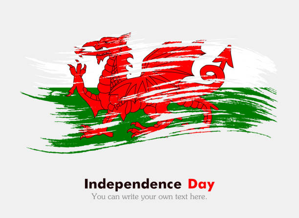 ilustrações de stock, clip art, desenhos animados e ícones de bandeira do país de gales - welsh flag grunge dirty bad condition