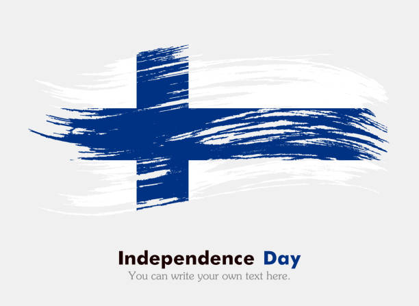 bildbanksillustrationer, clip art samt tecknat material och ikoner med finnish flag - finsk flagga