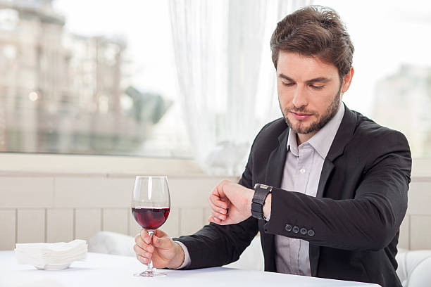 istock Attractive young businessman is waiting for his client 481906272