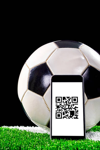 istock Smart Phone with online Soccer Game tickets for night game 481906284