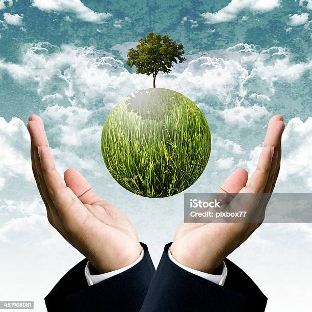 Sustainable Business For Protect The Earth Concept Stock Photo - Download Image Now - Giving, Green Economy, Sustainable Business