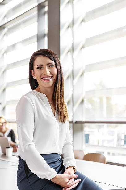 istock Attractive businesswoman in an office 481908104