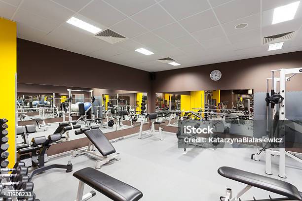 Gym Stock Photo - Download Image Now - Gym, Domestic Room, Exercising