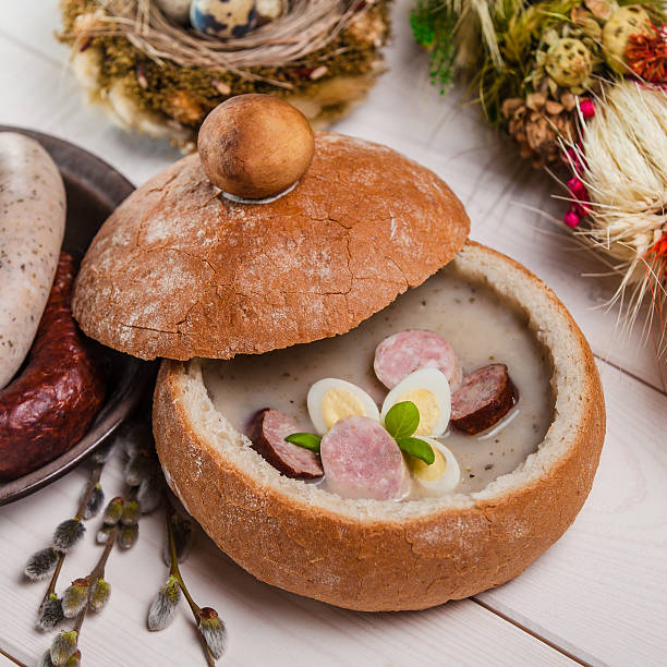 istock Homemade traditional Polish easter soup 481908589