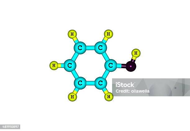 Phenol モレキュラー構造白で分離 - アロマテラピーのストックフォトや画像を多数ご用意 - アロマテラピー, インシュリン, オーガニック