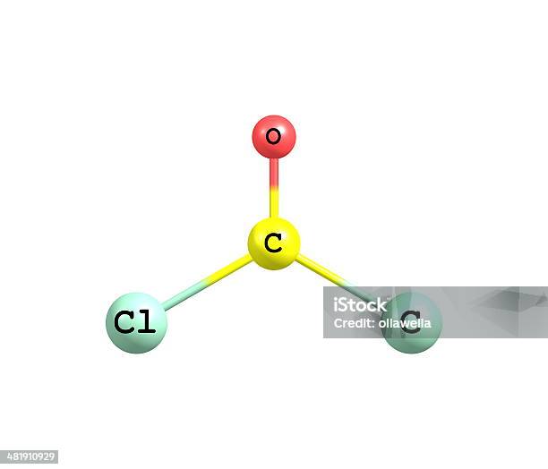 Phosgen Phosgene Molecular Structure Isolated On White Stock Photo - Download ...