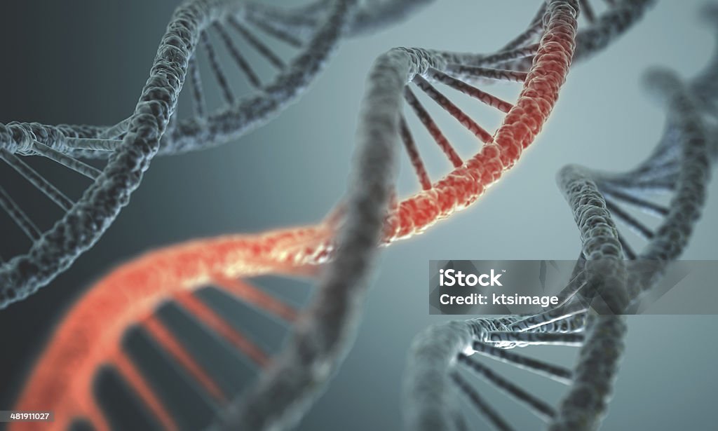 Estrutura de DNA - Foto de stock de RNA mensageiro royalty-free