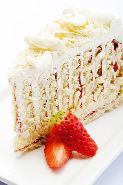 istock Butter-cream-cake with strawberries, close-up 481911706