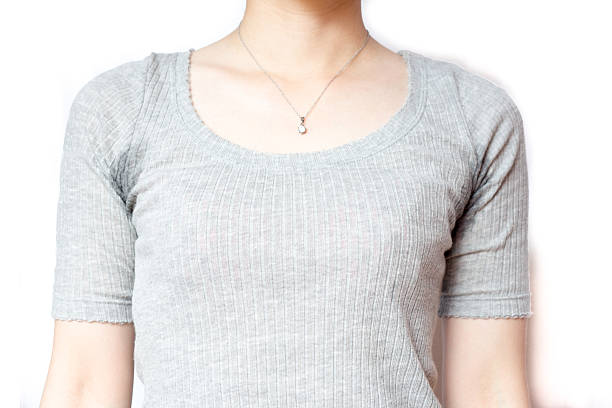 istock Sweat under arms, young woman with grey shirt 481912822