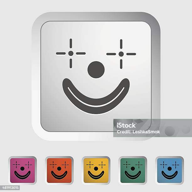Clown Icon Stock Illustration - Download Image Now - Adult, Cartoon, Circus