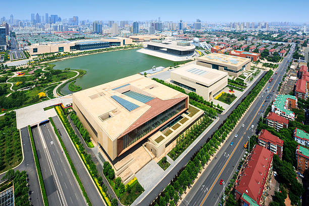 istock Panoramic skyline and modern buildings of tianjin 481913440