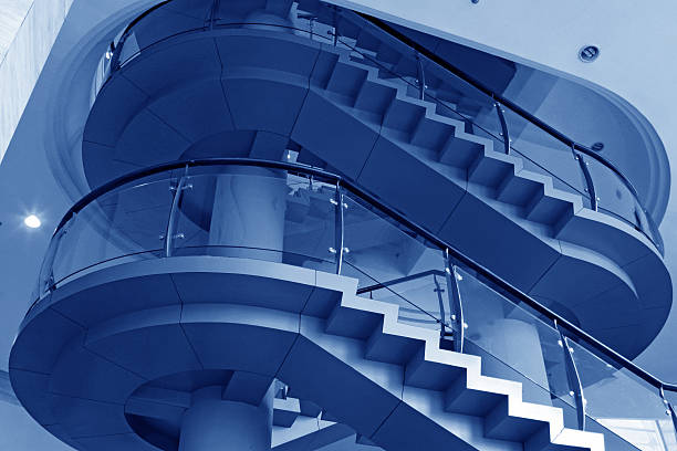 istock city indoor glass rotary stairs 481913977